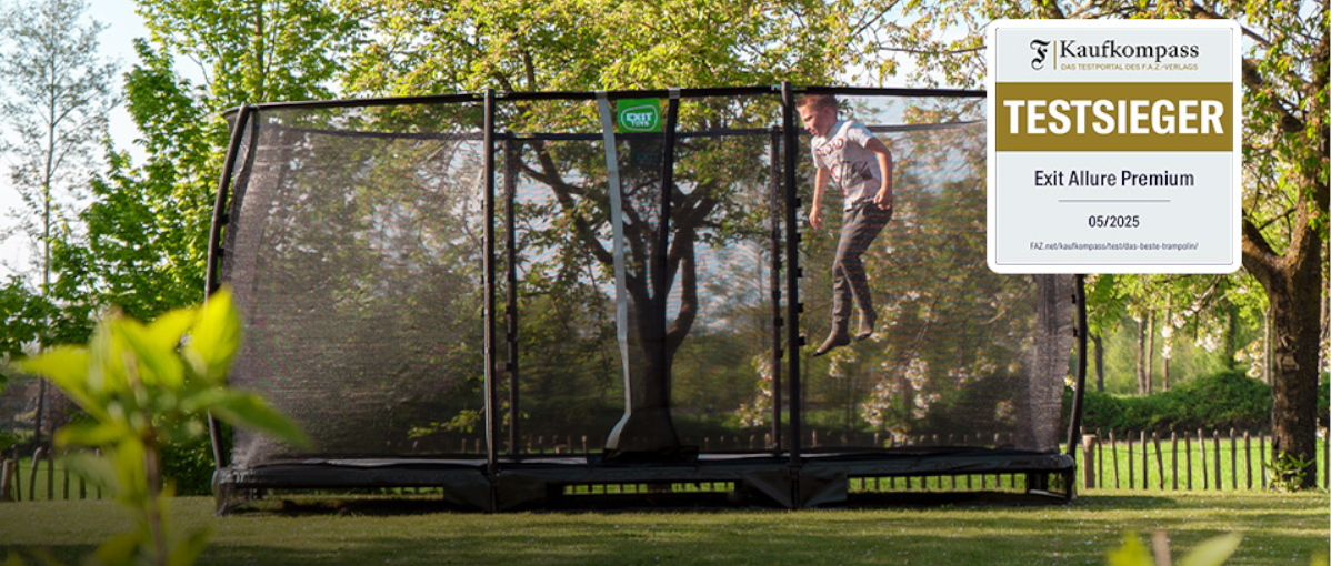 EXIT Allure Premium trampoline wint Kaufkompass-test