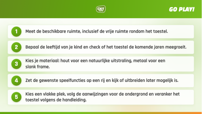 Welk speeltoestel past bij jouw tuin? | EXIT Toys