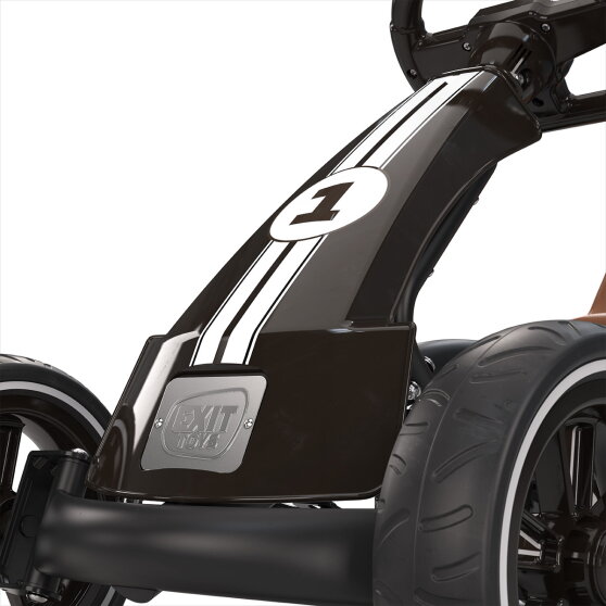 EXIT Foxy skelter met aanhangwagen voor kinderen zwart | vanaf 2 jaar