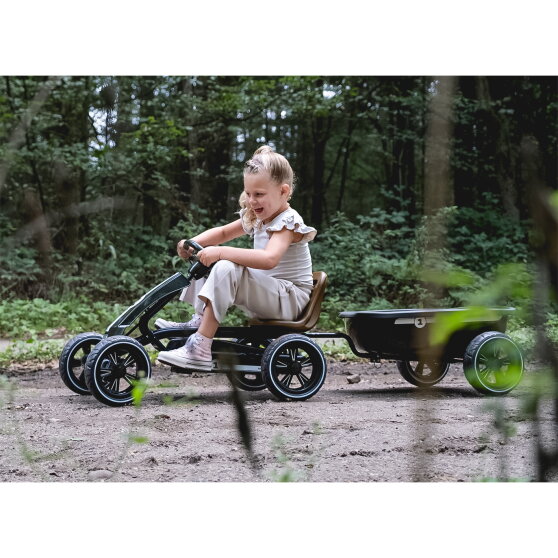 EXIT Foxy skelter met aanhangwagen voor kinderen zwart | vanaf 2 jaar