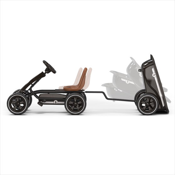 EXIT Foxy skelter met aanhangwagen voor kinderen zwart | vanaf 2 jaar