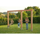 EXIT Linea Massiv 140 dubbele schommel met rek