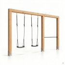 EXIT Linea Massiv 140 dubbele schommel met rek