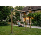 EXIT Linea 85 dubbele houten schommel met rek